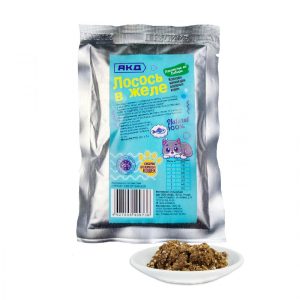 Консервы мясные для взрослых кошек "Лосось в желе", 85 гр.