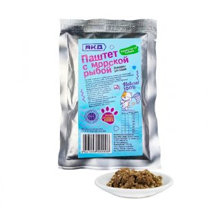 Консервы мясные для кошек "Паштет с морской рыбой", 85 гр.