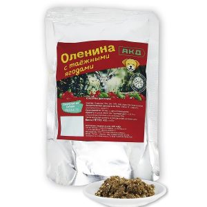 Консервы мясные Оленина с таежными ягодами, 400 гр.