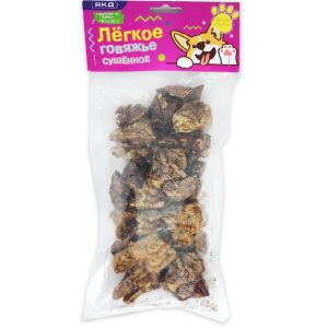 Говяжье легкое сушеное XL, 100 гр.