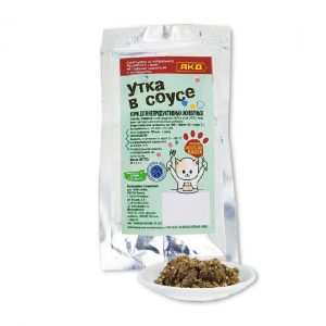 Консервы мясные для кошек "Утка в соусе", 85 гр.